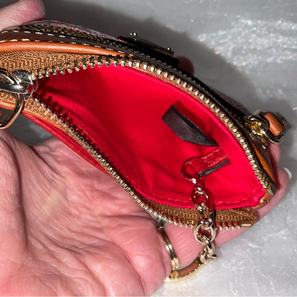 Dooney and Bourke Small Coin Purse Keychain, Red NWT - Picture 3 of 7